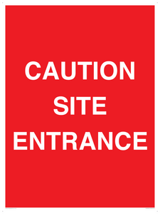 PR12787: CAUTION SITE ENTRANCE