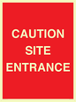 PR12787: CAUTION SITE ENTRANCE