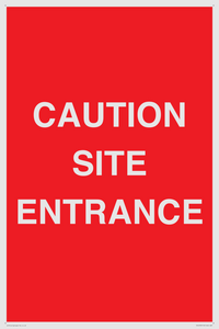 PR12787: CAUTION SITE ENTRANCE