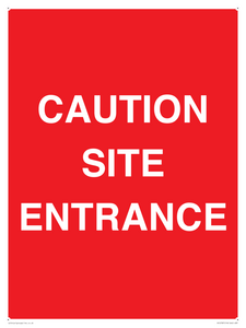 PR12787: CAUTION SITE ENTRANCE