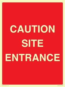 PR12787: CAUTION SITE ENTRANCE