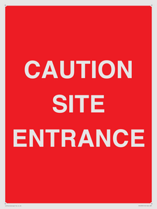 PR12787: CAUTION SITE ENTRANCE