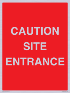 PR12787: CAUTION SITE ENTRANCE