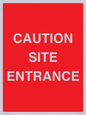 PR12787: CAUTION SITE ENTRANCE