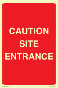 PR12787: CAUTION SITE ENTRANCE