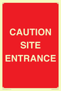 PR12787: CAUTION SITE ENTRANCE