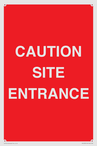 PR12787: CAUTION SITE ENTRANCE
