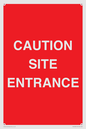 PR12787: CAUTION SITE ENTRANCE