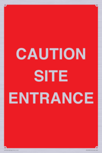 PR12787: CAUTION SITE ENTRANCE