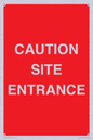 PR12787: CAUTION SITE ENTRANCE