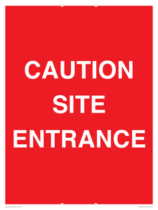 PR12787: CAUTION SITE ENTRANCE