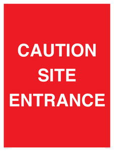 PR12787: CAUTION SITE ENTRANCE