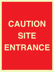 PR12787: CAUTION SITE ENTRANCE