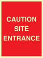 PR12787: CAUTION SITE ENTRANCE