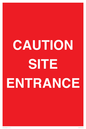 PR12787: CAUTION SITE ENTRANCE