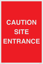 PR12787: CAUTION SITE ENTRANCE