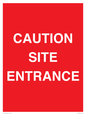 PR12787: CAUTION SITE ENTRANCE