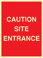 PR12787: CAUTION SITE ENTRANCE