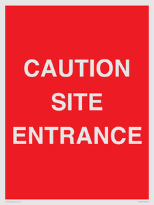 PR12787: CAUTION SITE ENTRANCE