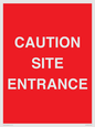 PR12787: CAUTION SITE ENTRANCE