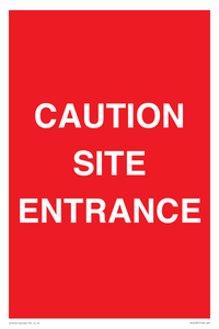 PR12787: CAUTION SITE ENTRANCE