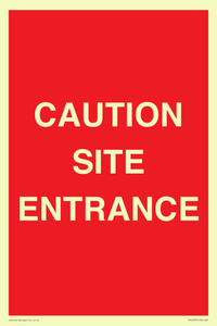 PR12787: CAUTION SITE ENTRANCE