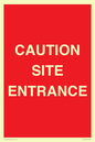 PR12787: CAUTION SITE ENTRANCE