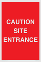 PR12787: CAUTION SITE ENTRANCE
