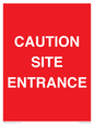 PR12787: CAUTION SITE ENTRANCE