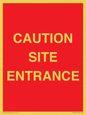 PR12787: CAUTION SITE ENTRANCE