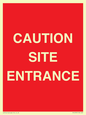 PR12787: CAUTION SITE ENTRANCE