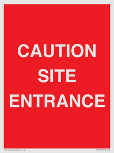 PR12787: CAUTION SITE ENTRANCE
