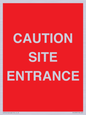 PR12787: CAUTION SITE ENTRANCE