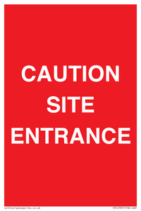 PR12787: CAUTION SITE ENTRANCE