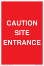PR12787: CAUTION SITE ENTRANCE