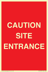 PR12787: CAUTION SITE ENTRANCE