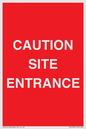 PR12787: CAUTION SITE ENTRANCE