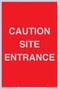 PR12787: CAUTION SITE ENTRANCE