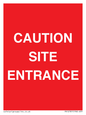 PR12787: CAUTION SITE ENTRANCE
