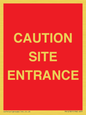 PR12787: CAUTION SITE ENTRANCE