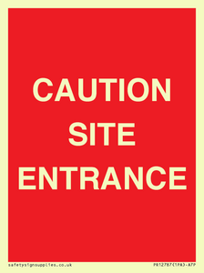 PR12787: CAUTION SITE ENTRANCE