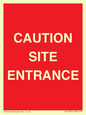 PR12787: CAUTION SITE ENTRANCE