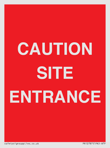 PR12787: CAUTION SITE ENTRANCE