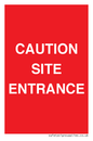 PR12787: CAUTION SITE ENTRANCE