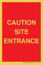 PR12787: CAUTION SITE ENTRANCE