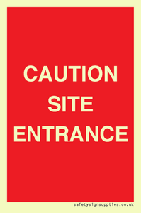PR12787: CAUTION SITE ENTRANCE