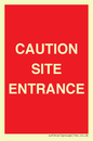 PR12787: CAUTION SITE ENTRANCE