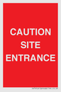PR12787: CAUTION SITE ENTRANCE