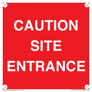 PR12787: CAUTION SITE ENTRANCE
