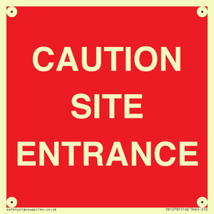 PR12787: CAUTION SITE ENTRANCE